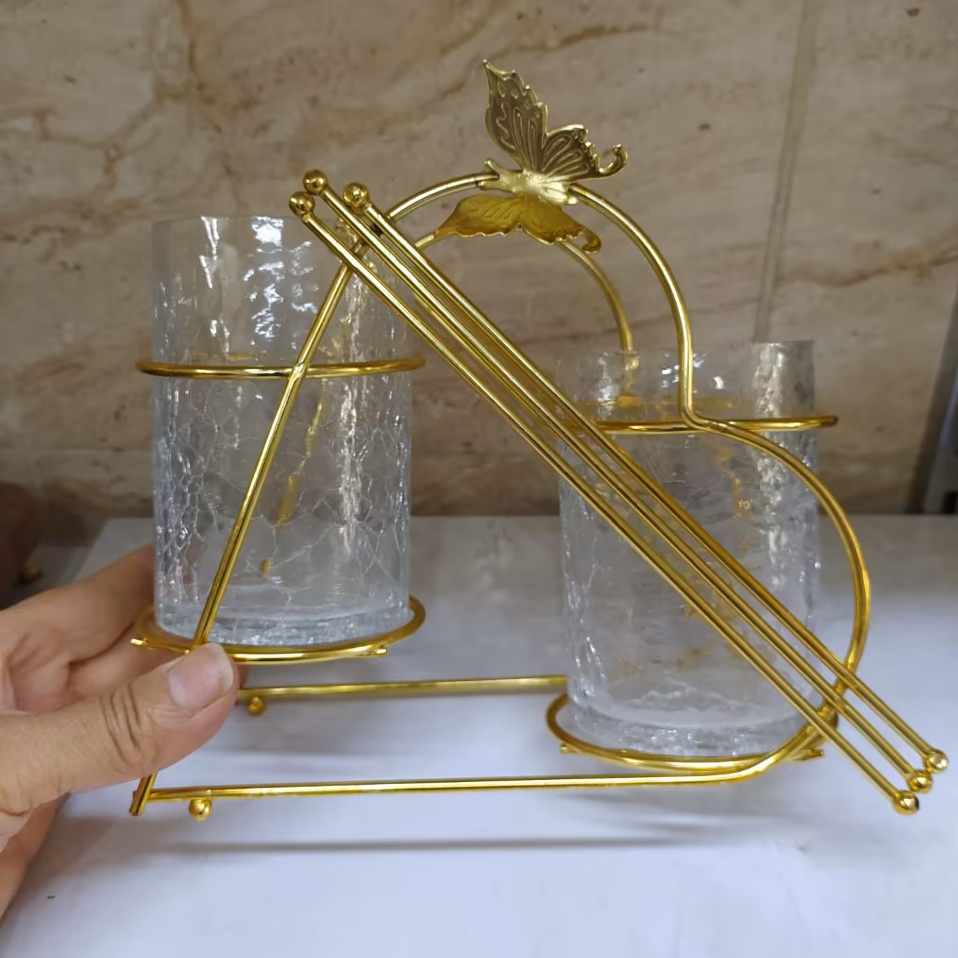 جاقاشقی دوقلو جنس بدنه فلزآبکاری شده 