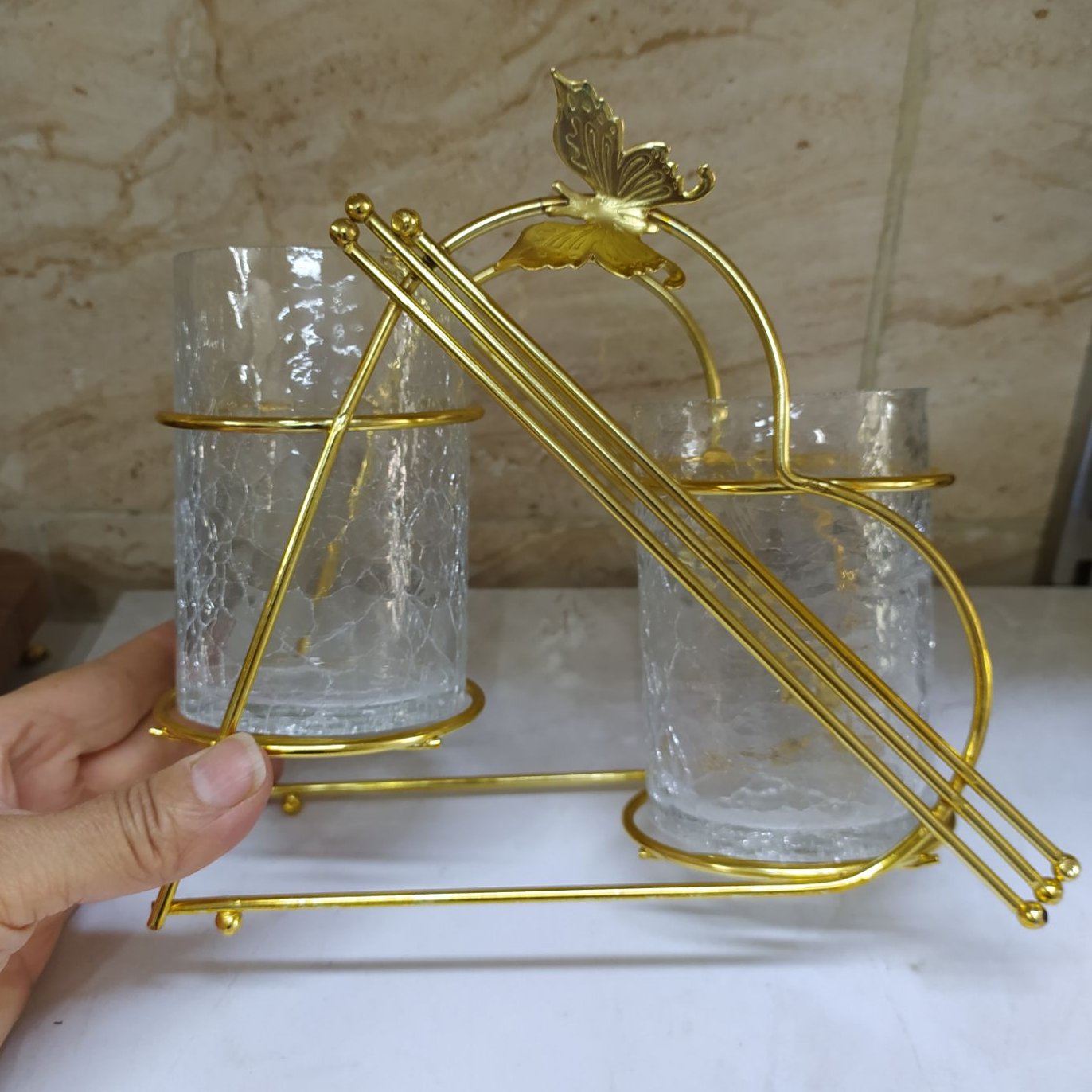 جاقاشقی دوقلو جنس بدنه فلزآبکاری شده 