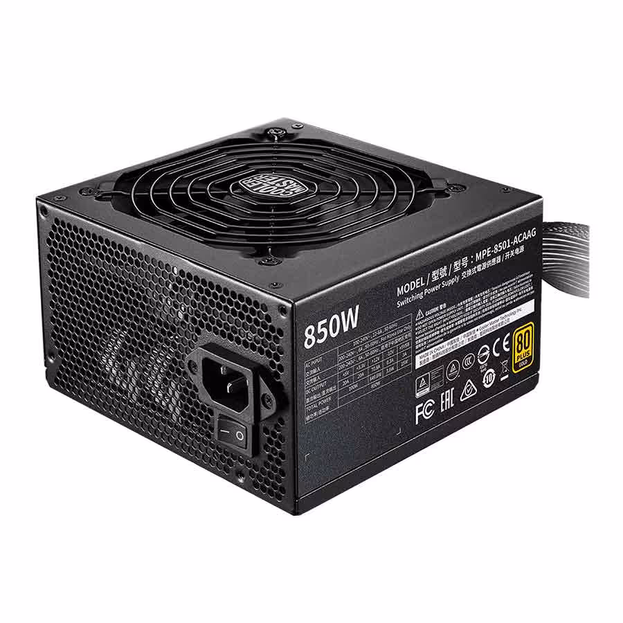 قیمت و خرید پاور کامپیوتر 850 وات کولرمستر مدل MWE GOLD 850-V2 | یاس ارتباط