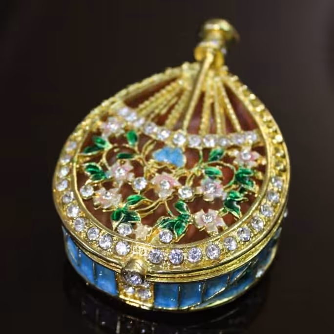 جاجواهری طرح تار رنگ سبز 