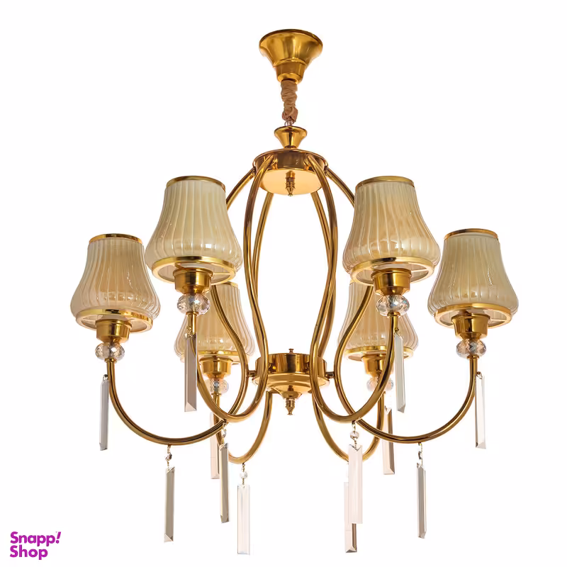 لوستر شش شعله چشمه نور کد N2400/6GO