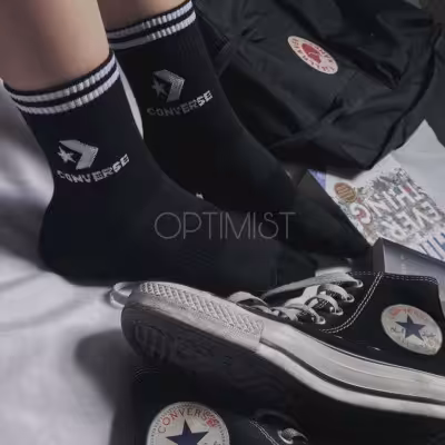 جوراب ساقدار کانورس نخ پنبه فری سایز