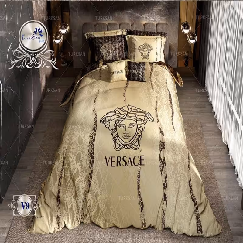 سرویس روتختی مخمل ترکسان کد V-9 دونفره 8 تکه