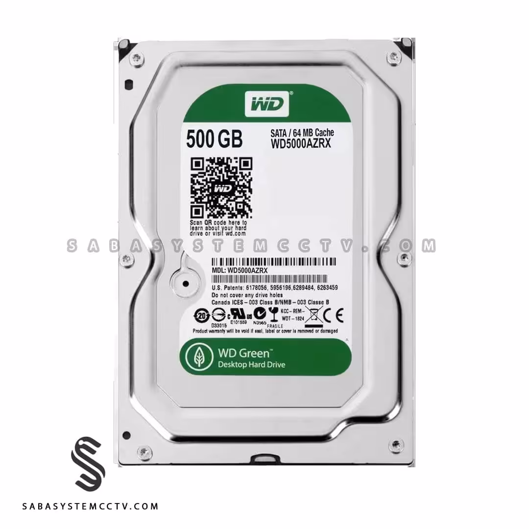 هارد اینترنال 500 گیگابایت وسترن دیجیتال سبز