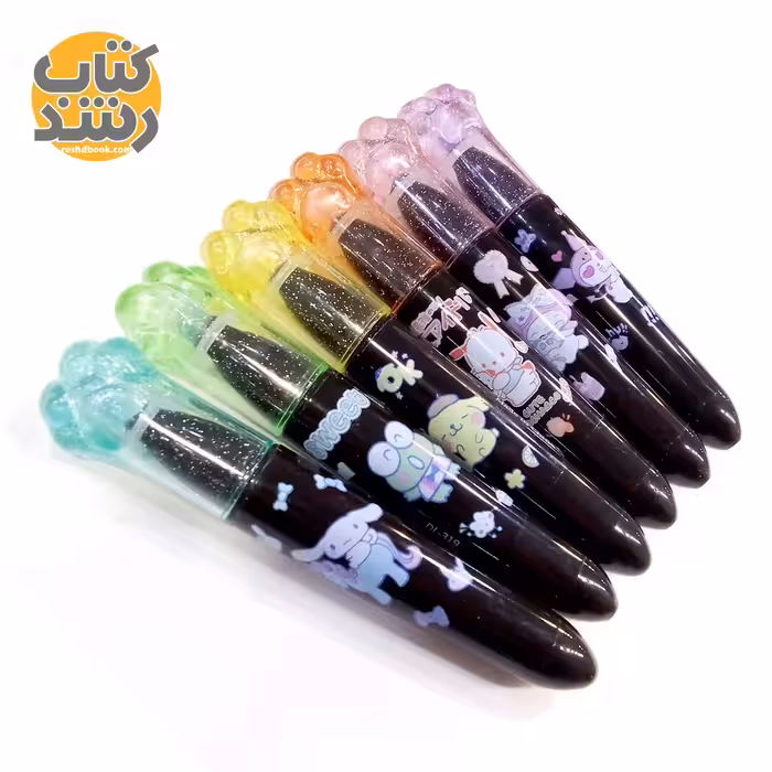 ماژیک علامت زن (هایلایتر) بسته 6 عددی طرح پنجه کرومی