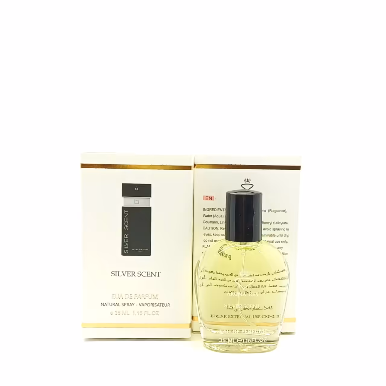 ادکلن مردانه آروما رکس مدل سیلور سنت Jacques Bogart Silver Scent حجم 35 میلی لیتر