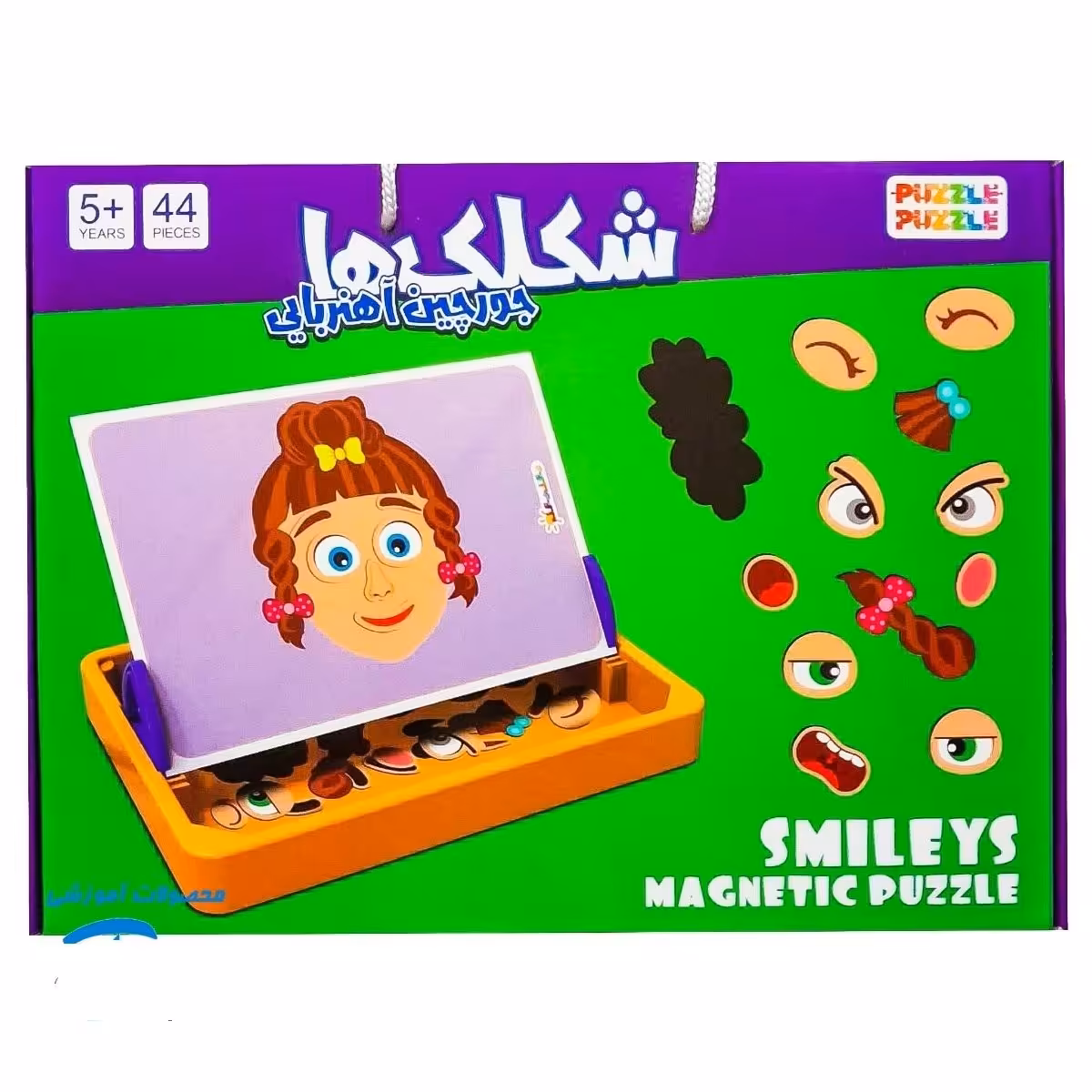 بازی آموزشی مدل شکلک ها جورچین آهنربایی مغناطیسی