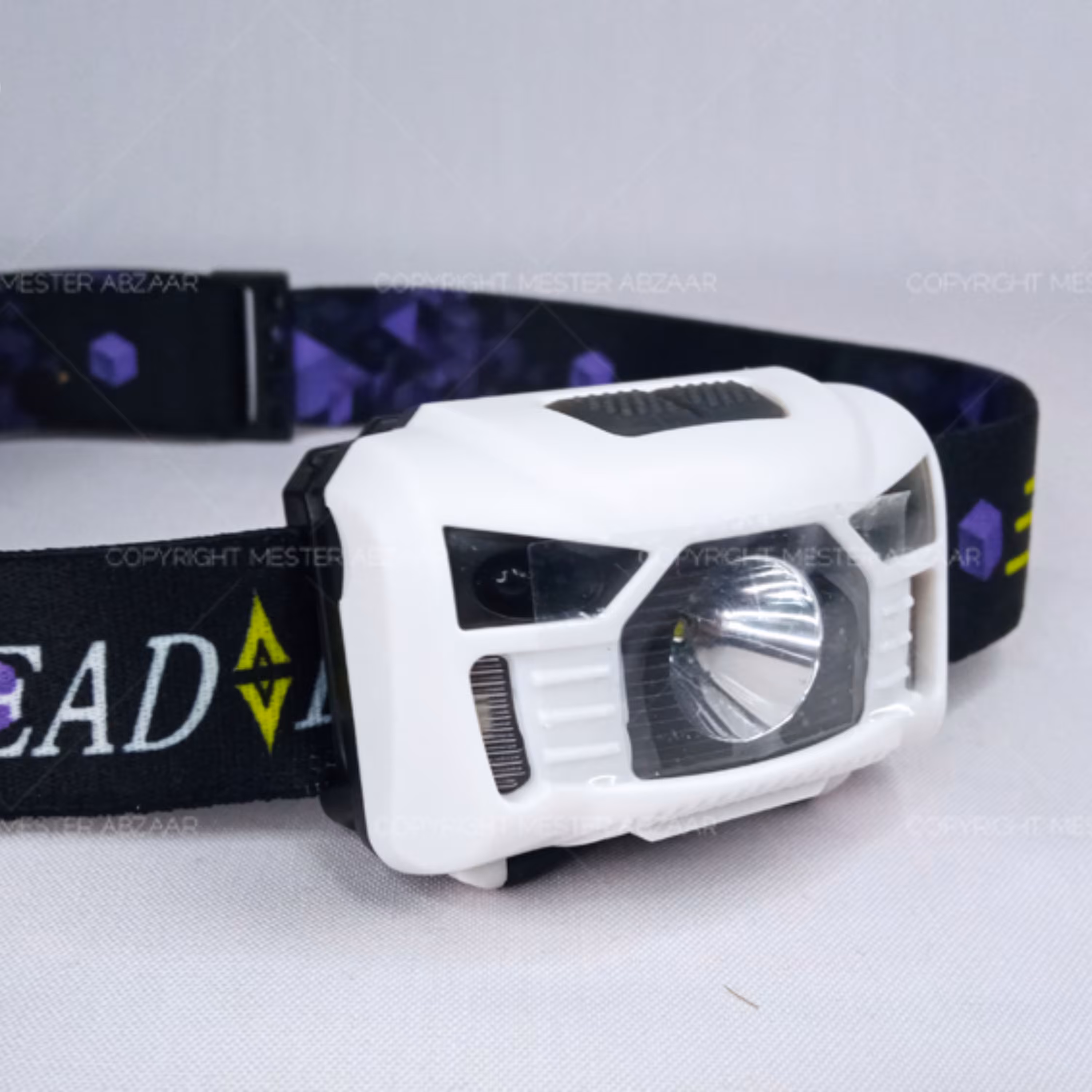 هدلایت و چراغ پیشانی سنسوردار 3 لامپ 5 حالته مدل Sensor head lamp 5 modes