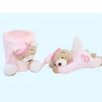 ست سطل و جادستمال کاغذی اتاق کودک طرح خرس 