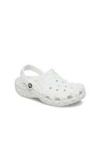 دمپایی سفید مردانه و زنانه گرفتگی هندسی کلاسیک اورجینال Crocs