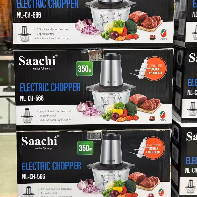 خردکن و غذاساز  دولیتری ساچی شیشه ای  یکسال گارانتی 