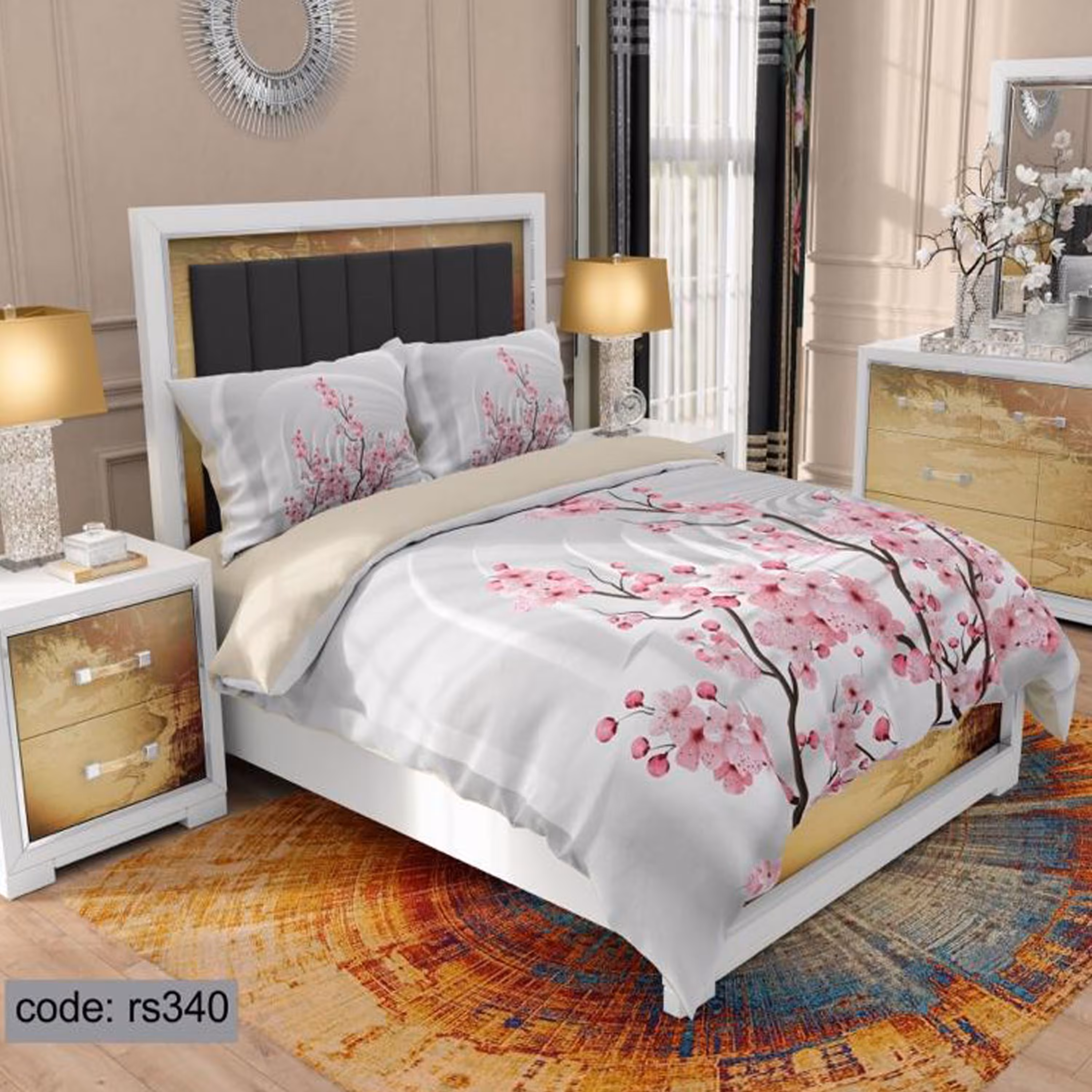 سرویس روتختی 1 نفره تنسل چاپی برندترک لند (Turk Land)  کد rs 340