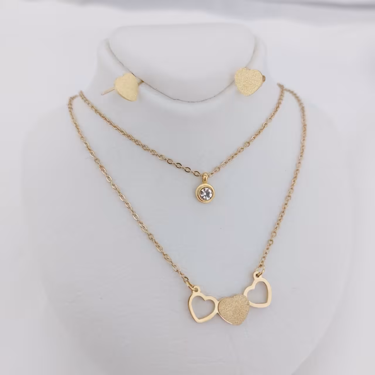 نیمست کد11238 طرح طلا.استاینلس استیل.با آبکاری طلا.ضد حساسیت.رنگ ثابت