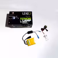 زنون 60 وات برند Lenzo  پایه H7 کیت کامل(دوعدد ترانس و دوعدد لامپ زنون)