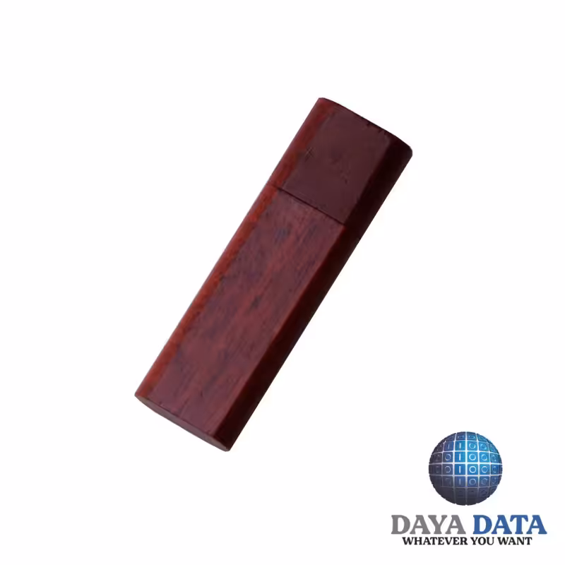 فلش مموری چوبی دایا دیتا طرح ساده مدل WO1009-13 ظرفیت 128GB -USB3  رنگ شرابی