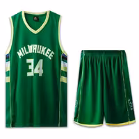 پیراهن شورت بسکتبالی میلواکی باکس سبز شماره 34