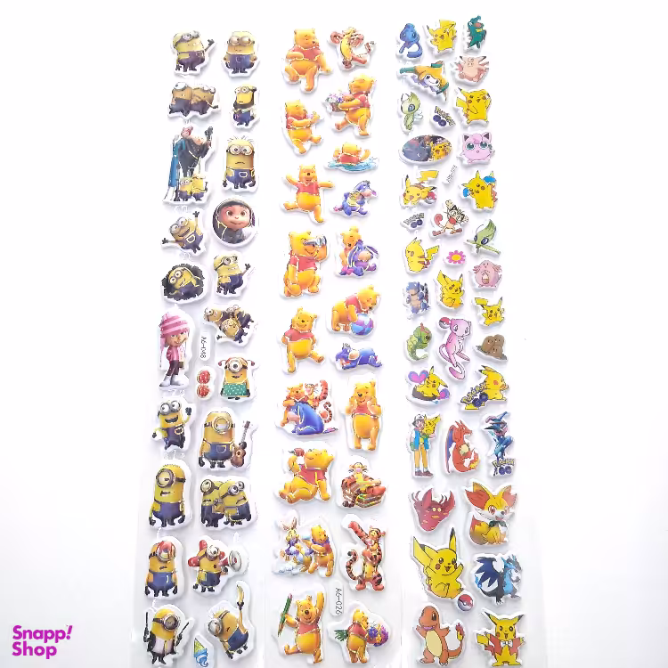 برچسب طرح پسرانه بسته 3 عددی