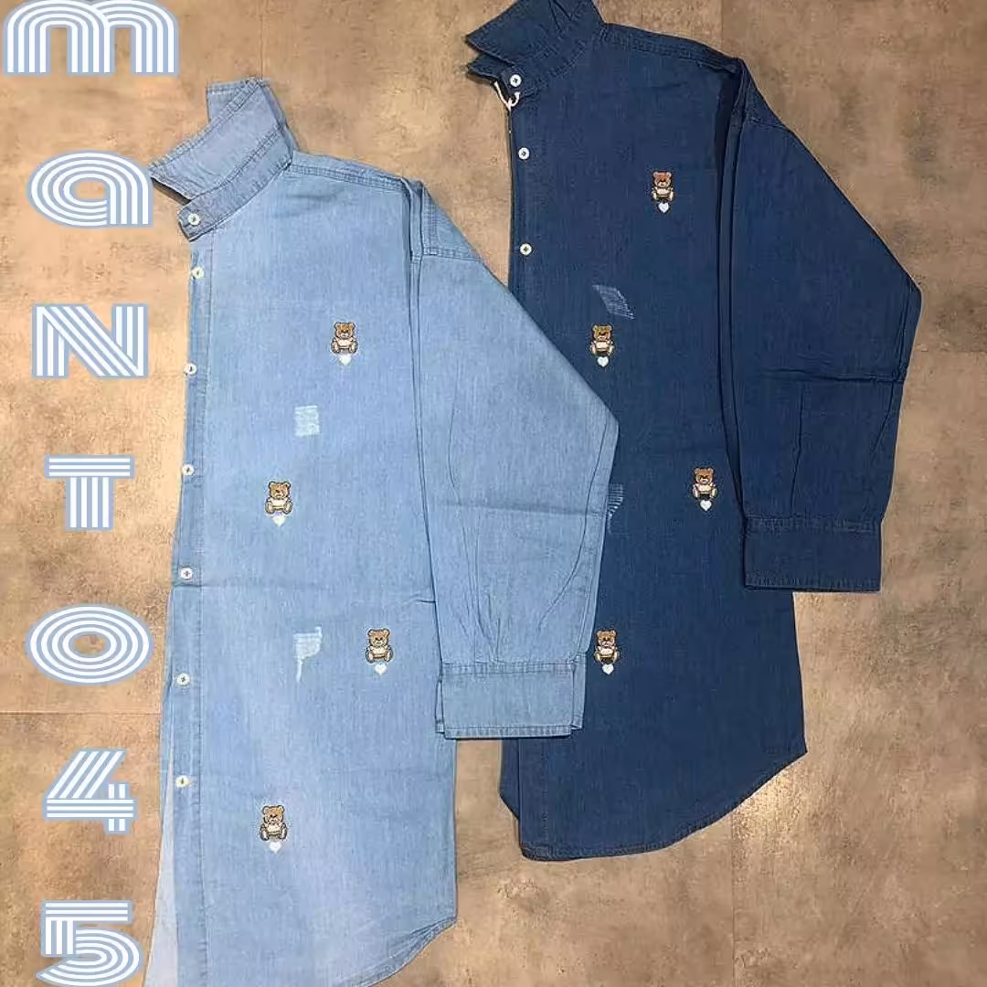 مانتو پیراهنی لی سنگشور گلدوزی شده 