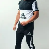 ست تیشرت شلوار مردانه آدیداس رنگ مشکی