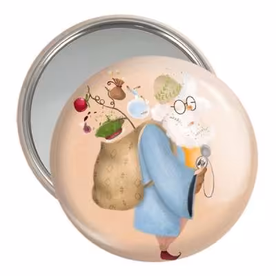 آینه جیبی خندالو مدل نوروز کد 25596