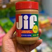 کره بادام زمینی جیف قرمز 454 گرم اصل امریکایی jif