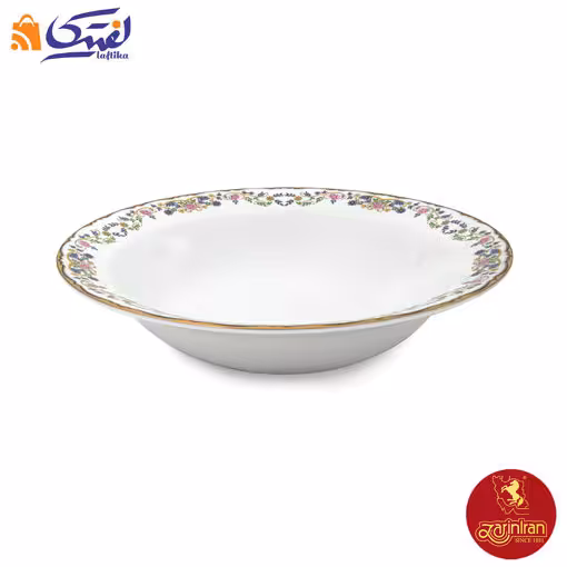 سالاد خوری بزرگ چینی زرین ایتالیا اف طرح گلستان سایز 25
