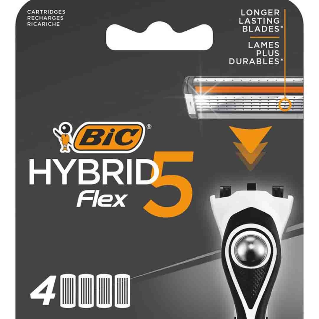تیغ بیک هیبریدی مردانه فلکس 5 تیغه Bic Hybrid Flex 5