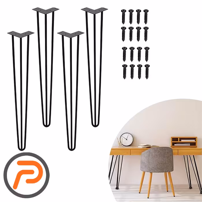 پایه میز فلزی سنجاقی 72 سانتیمتر 4 عددی