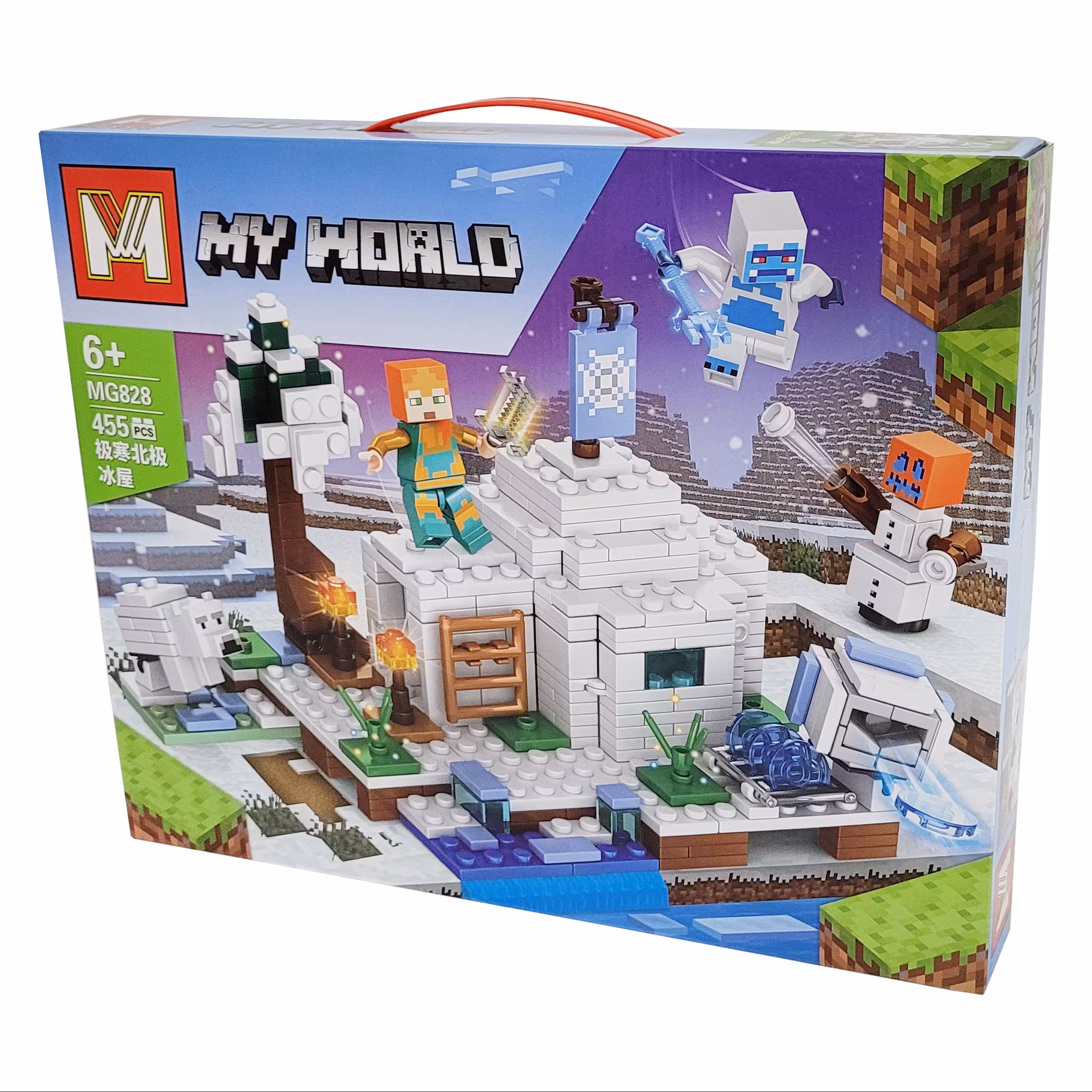 لگو ساختنی ماینکرافت 455 قطعه ای کد 828