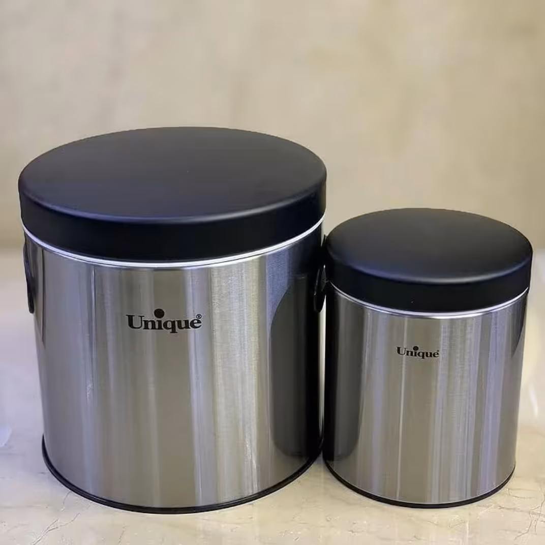 سطل قند و شکر استیل یونیک 