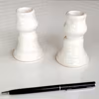 شمعدان سرامیکی جفت مینیمال 