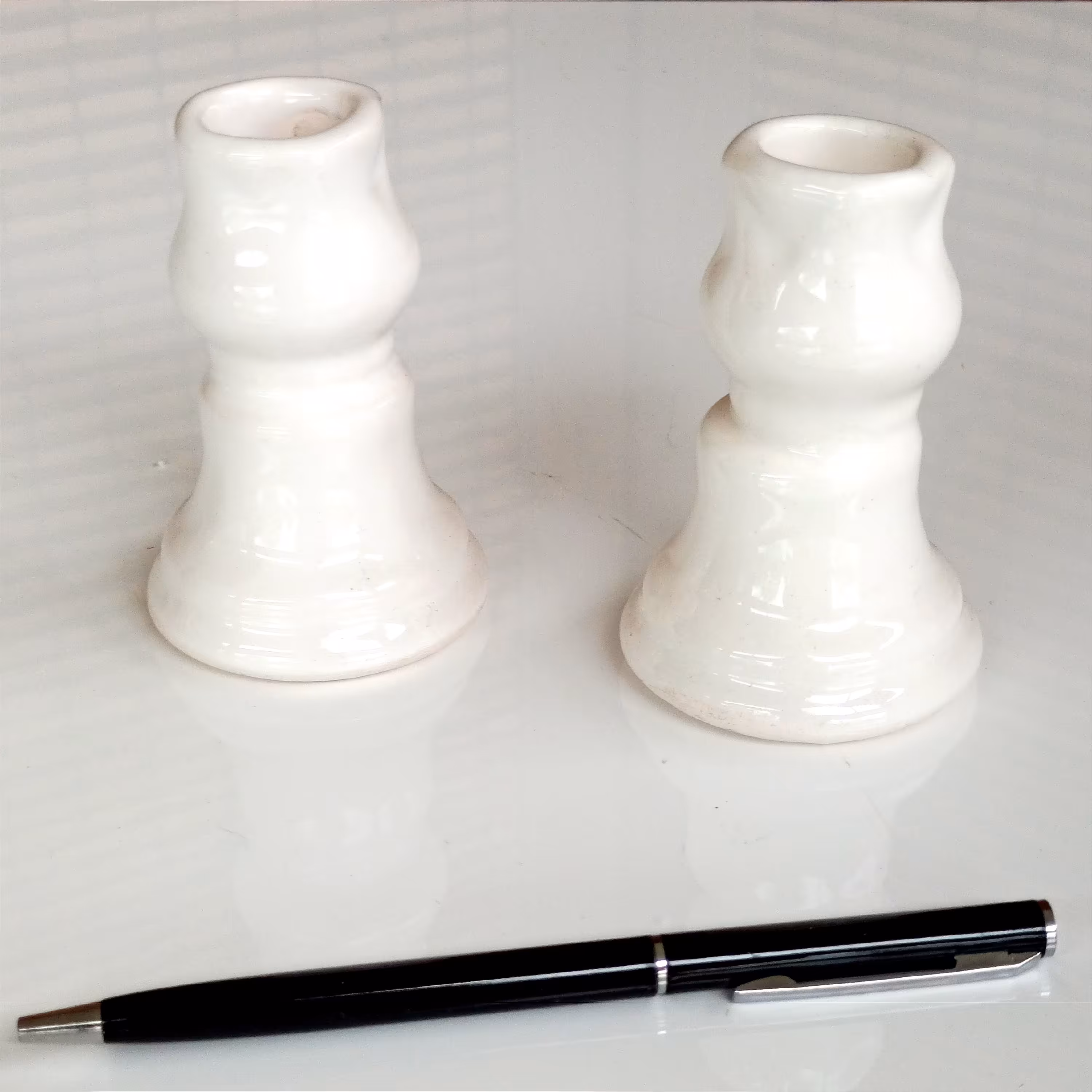 شمعدان سرامیکی جفت مینیمال 