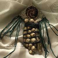 سنجاق سینه دستساز Hulupuart طرح Ancestors kites پاپیه ماشه