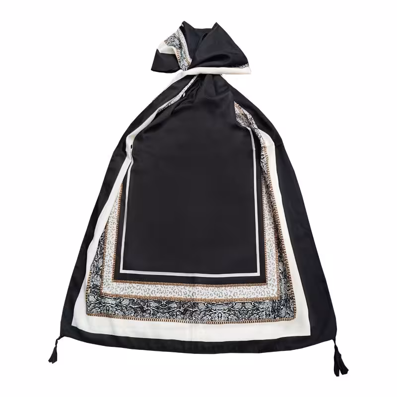 شال زنانه مدل حاشیه پوست ماری