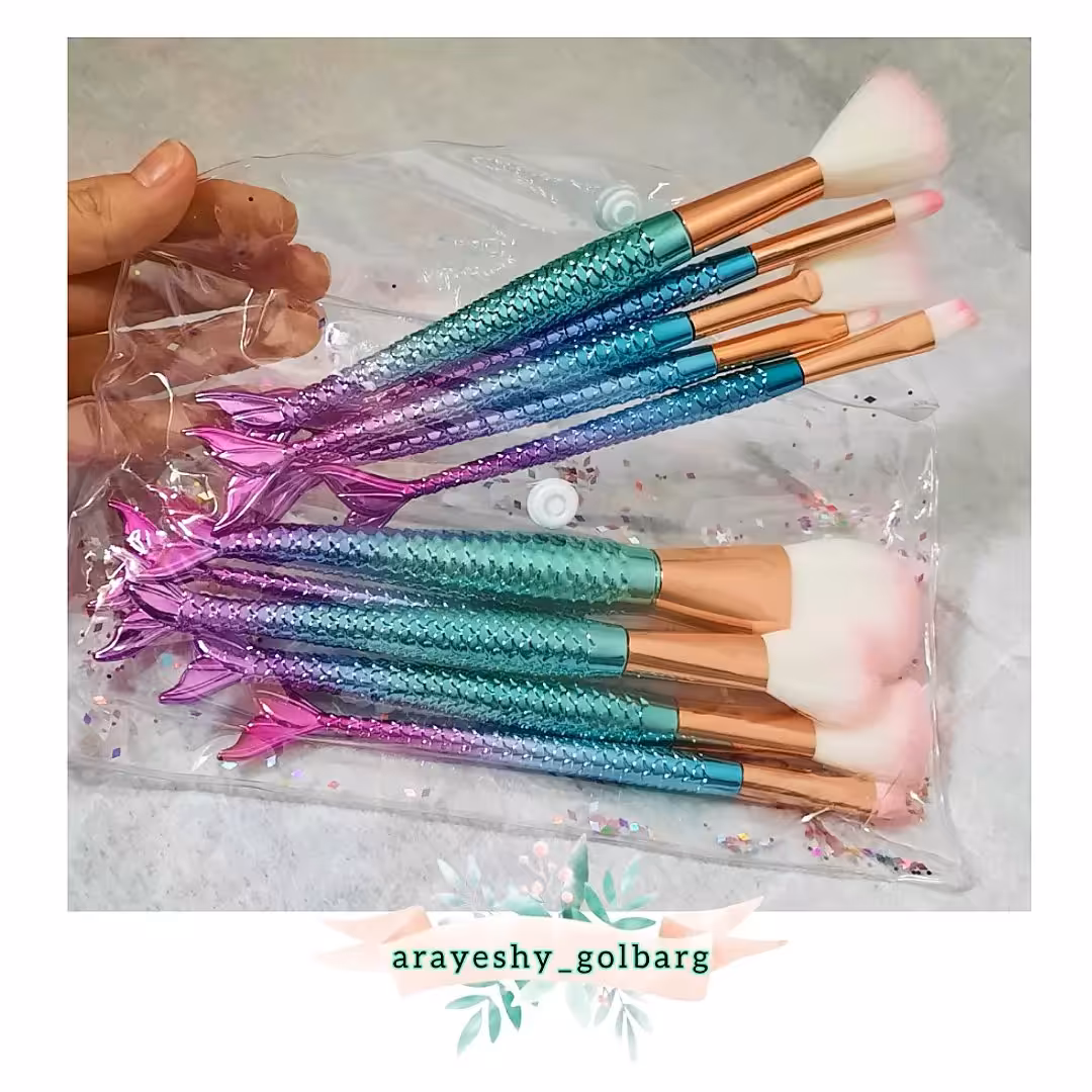 ست براش ده تکه ماهی،براش پری دریایی،براش ماهی