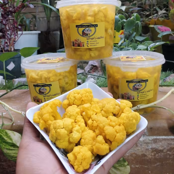 ترشی گل کلم وزن 1000 گرم 