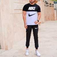 ست تیشرت وشلوار NIKE مدل HALAKO (سفید)