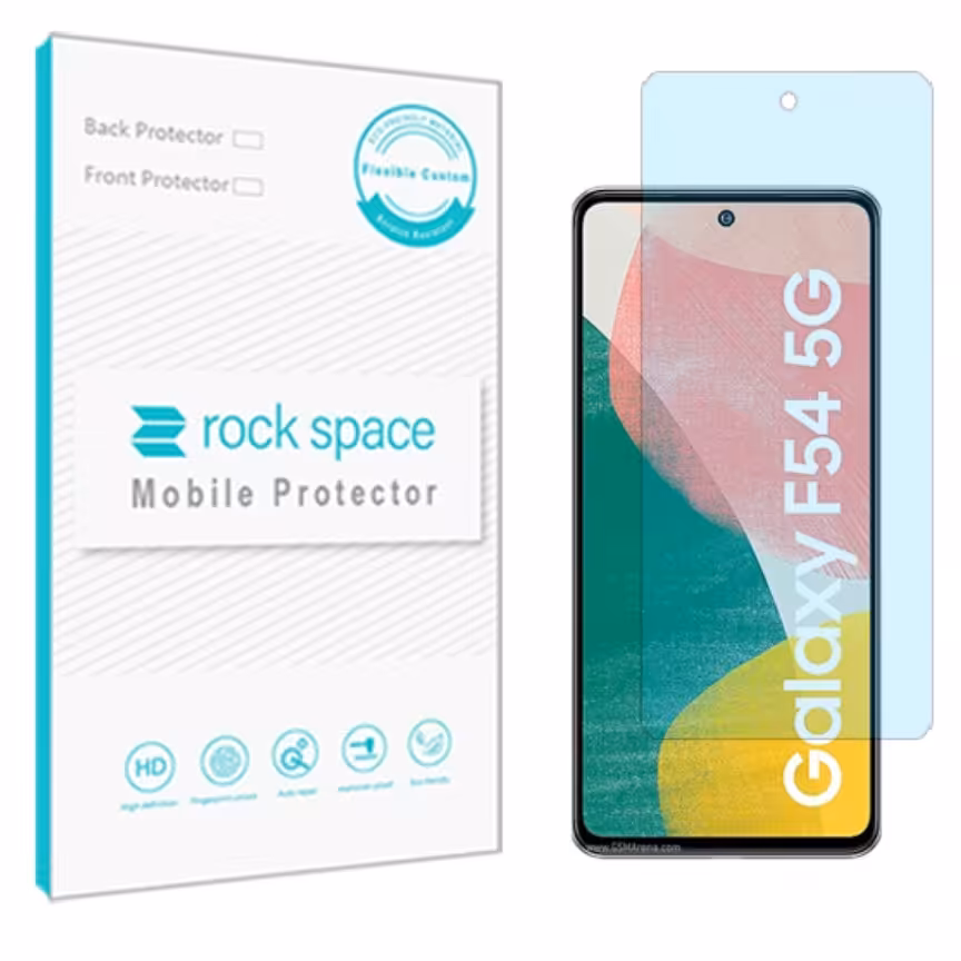 گلس نانو هیدروژل آنتی بلو و ضد ضربه گوشی سامسونگ Galaxy F54 5G برند راک اسپیس  