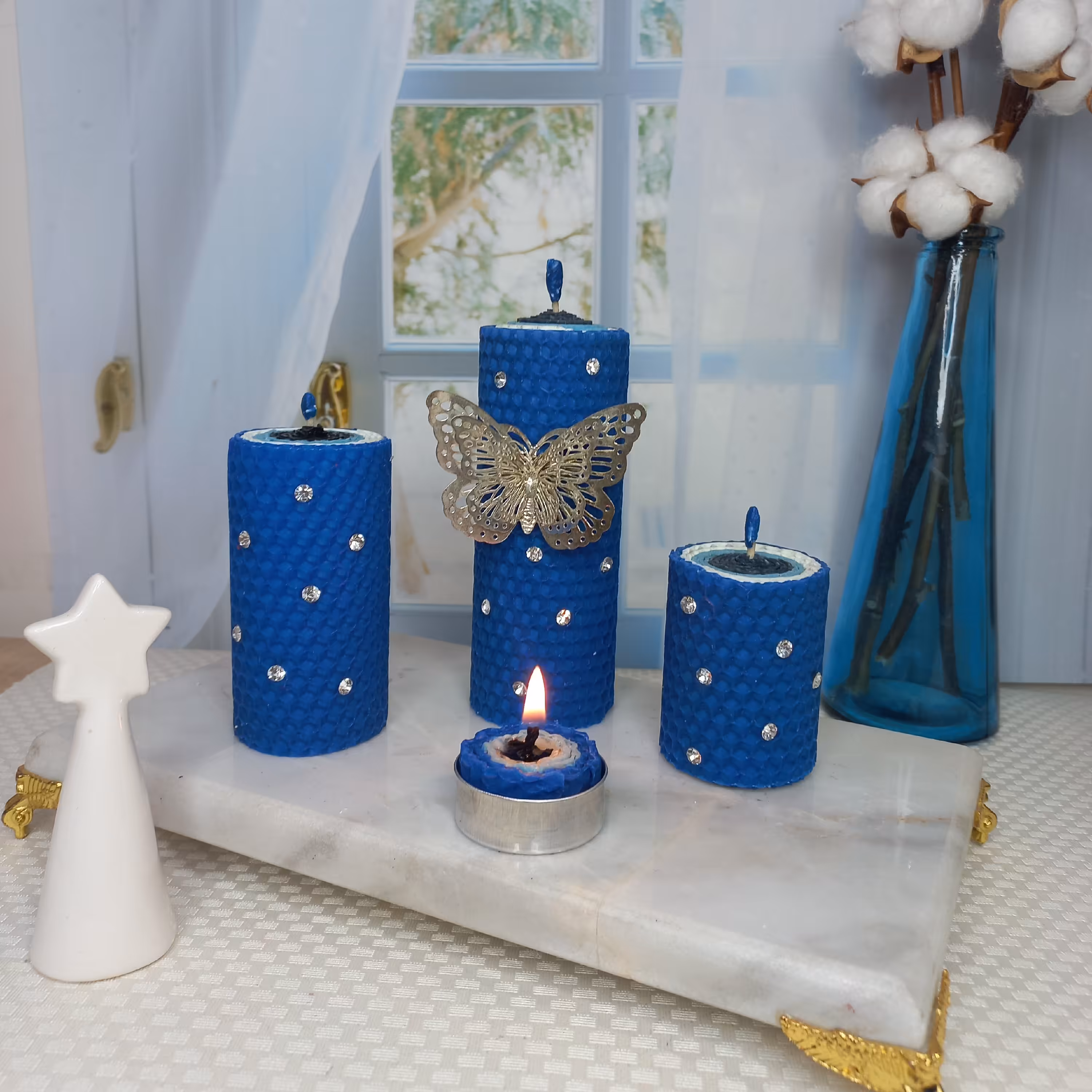 شمع موم عسل.چشم نظر