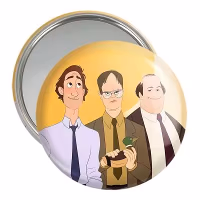 آینه جیبی خندالو مدل سریال آفیس The Office کد 10223