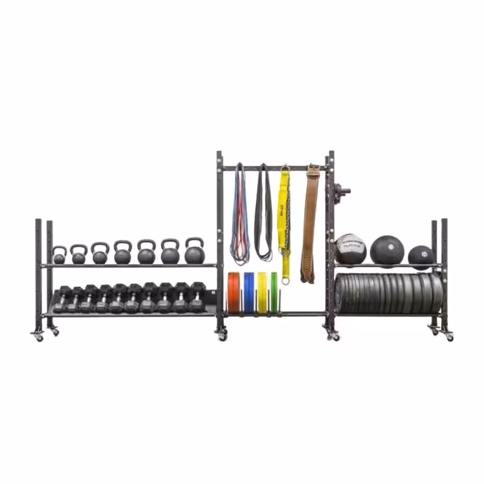 رک تجهیزات و اکسسوری باشگاهی مدل چرخ دار