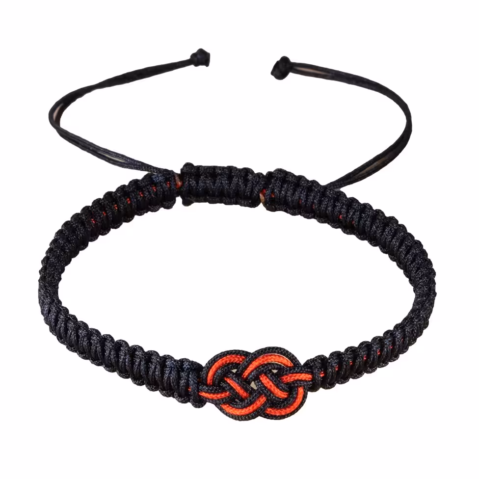 دستبند مدل بافت طرح بینهایت دو رنگ BI01