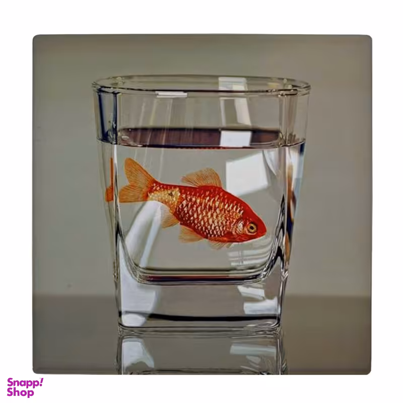 زیر لیوانی طرح ماهی در لیوان آب کد 4074955_2840