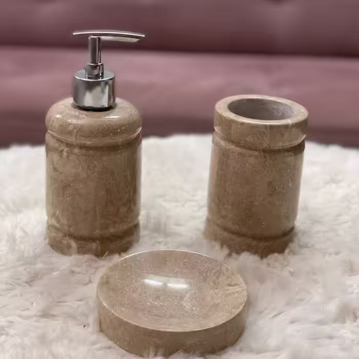 ظروف سنگی ست بهداشتی سه تیکه