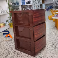 فایل3 طبقه  طرح چوب برند معتبرتسا پلاستیک جنس پلاستیک مواد نو  صادرات دراور