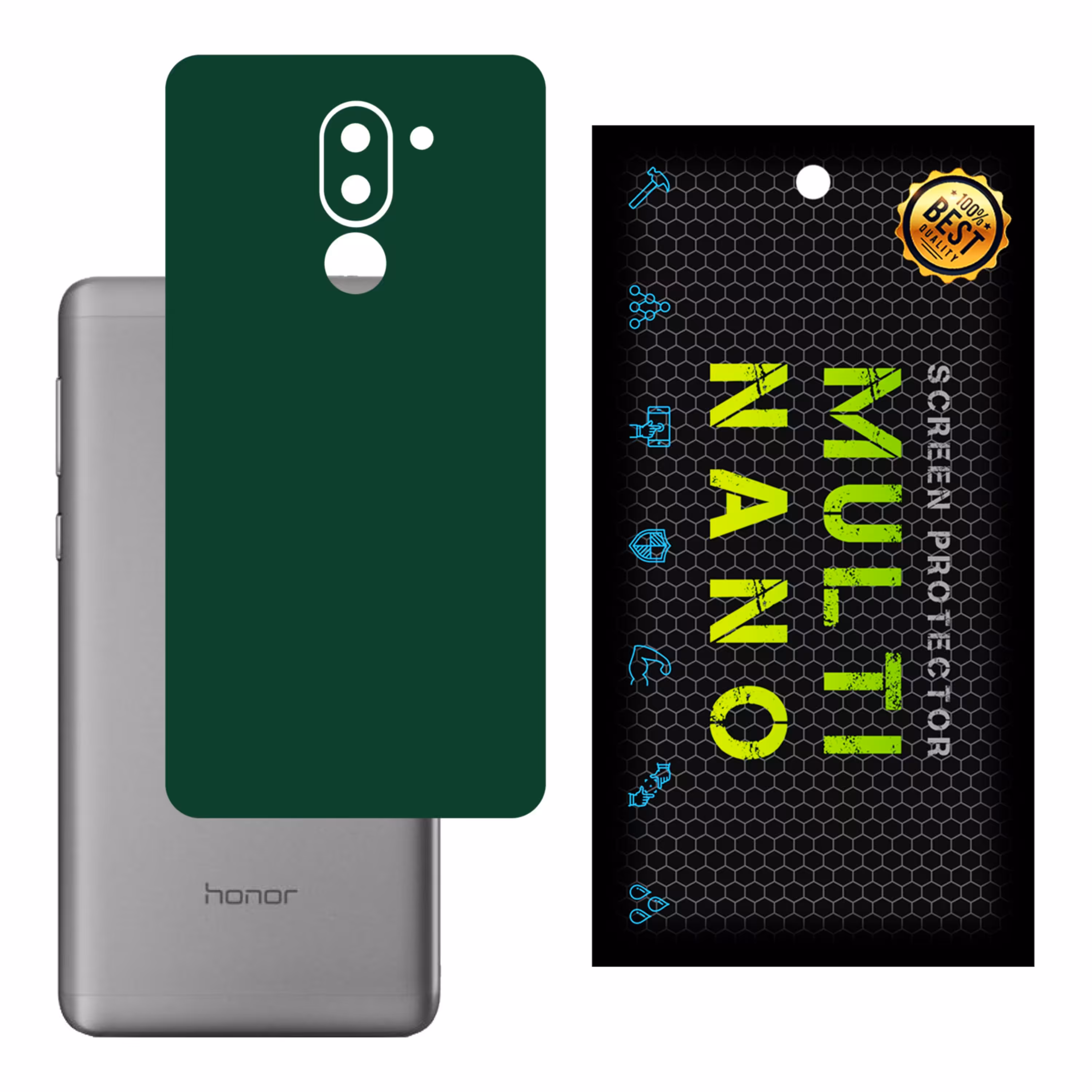 برچسب پوششی MultiNano مدل X-F1M-Green برای پشت موبایل هواوی  Mate 9 Lite