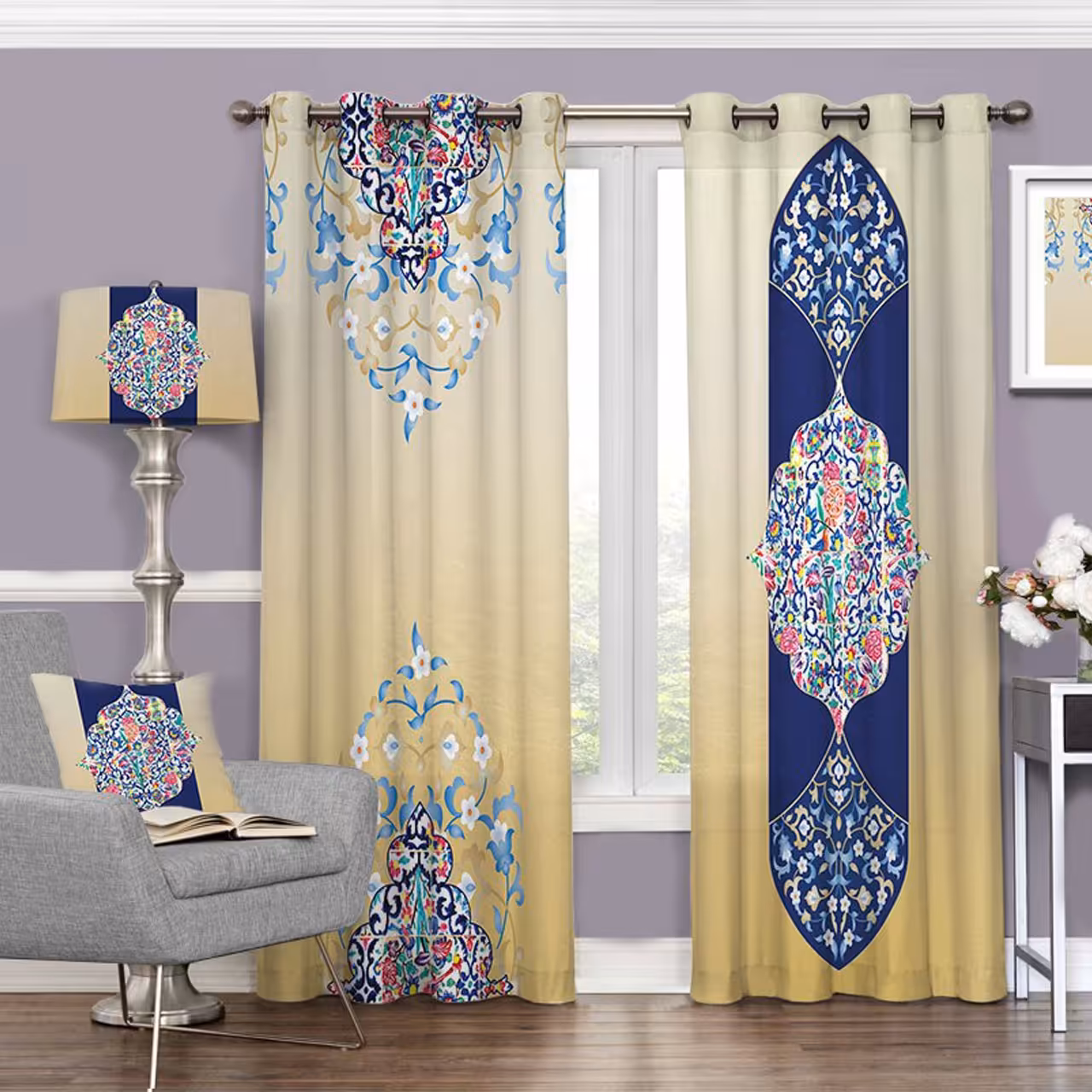 مخمل طرحدار  کد 091