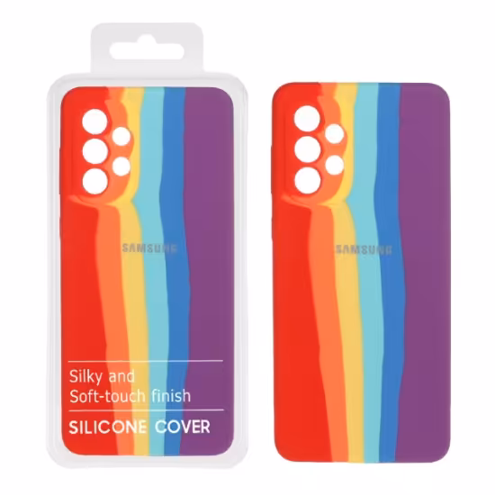 قاب گوشی سیلیکونی آبرنگی اورجینال محافظ لنزدار برای Samsung A73-5G کد 444