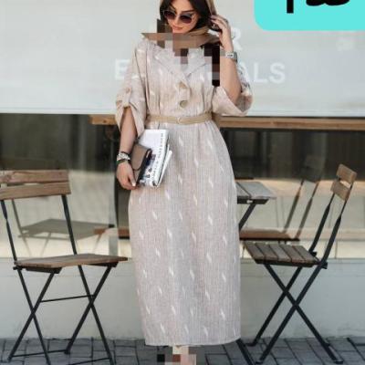 کفتان لنین ایتالیایی راه راه طرح دار مجلسی زنانه کد 00353