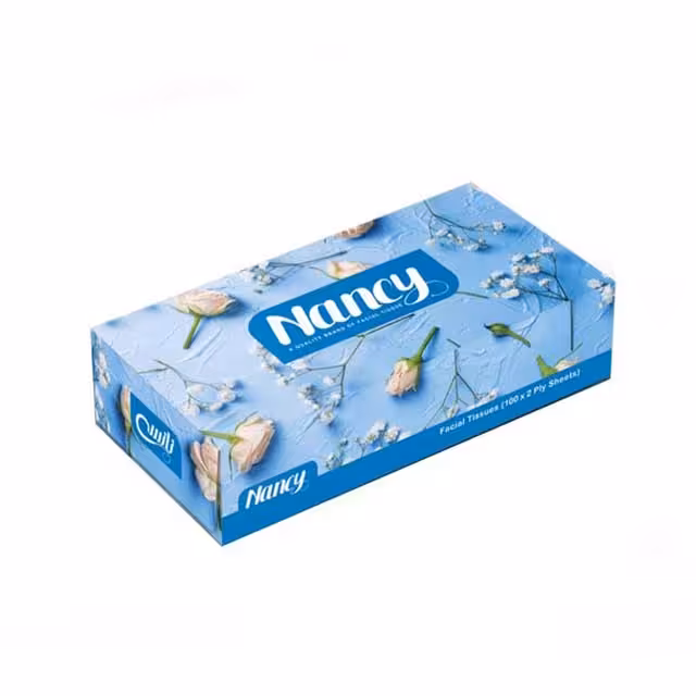 دستمال کاغذی 100 برگ دولایه نانسی
